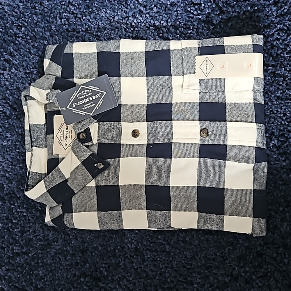 St. John's Bay Supersoft Buffalo Plaid